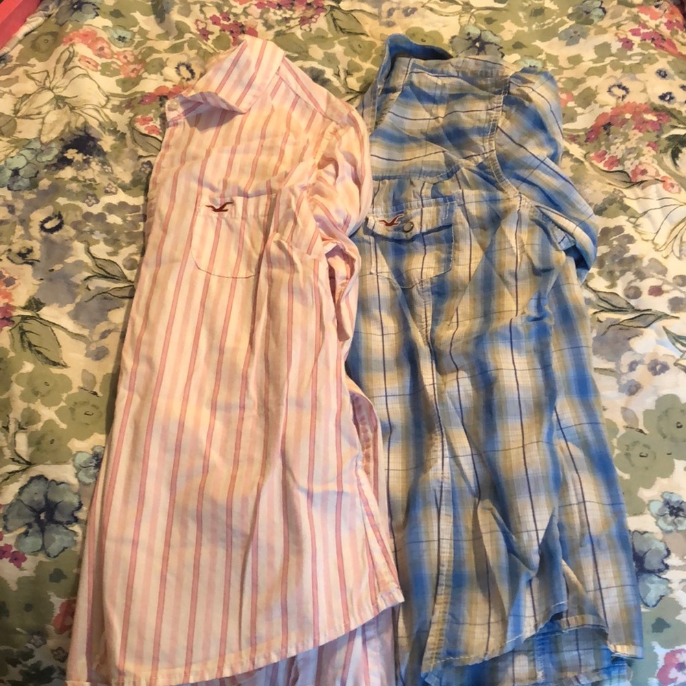 Plaid Hollister shirts